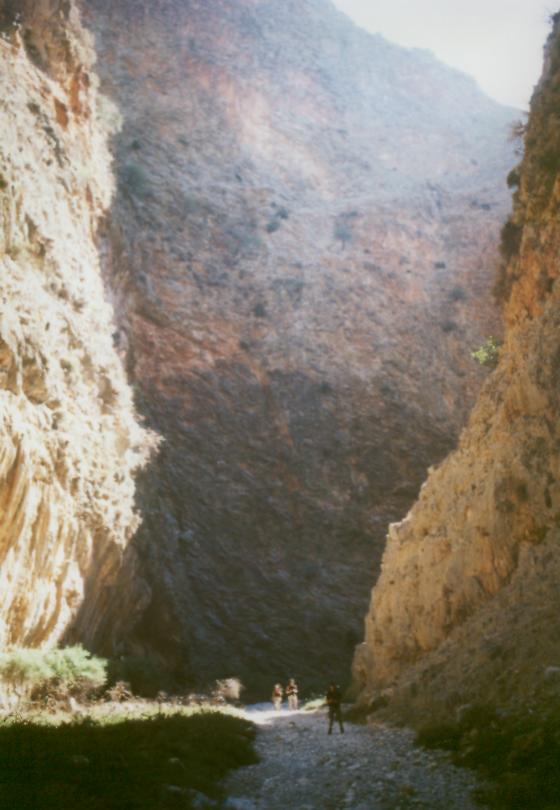 Am Beginn der Aradhena-Schlucht