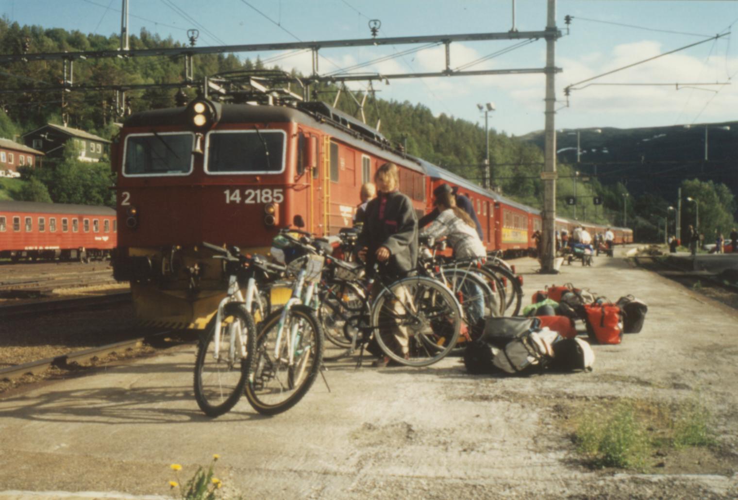 Mit Hilfe der Bahn ersparen wir uns den Paanstieg zum Dovrefjell