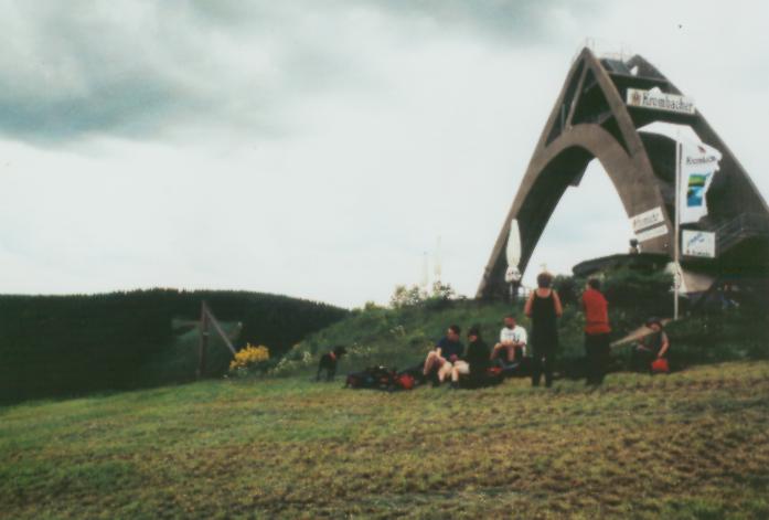 An der Sprungschanze von Winterberg