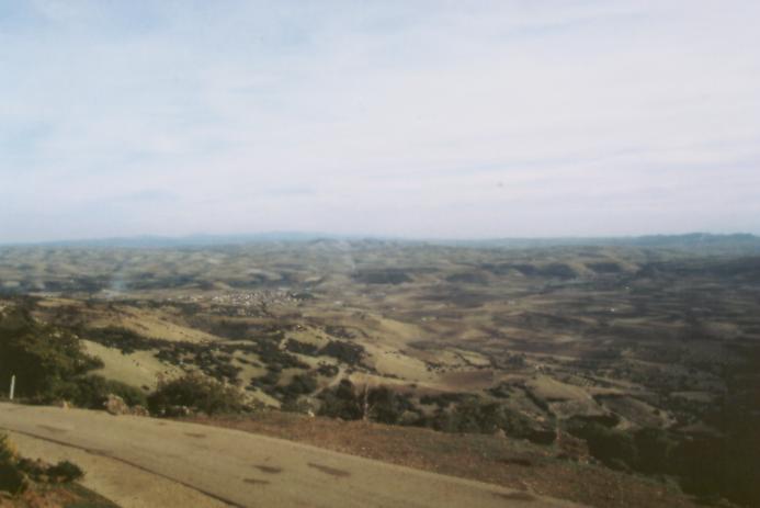 Blick von der Giara di Gesturi ber die Tiefebene