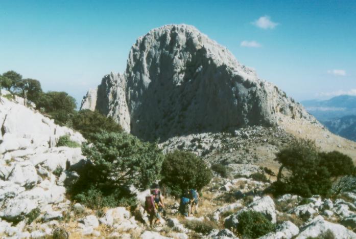 Vor uns der Monte Udde