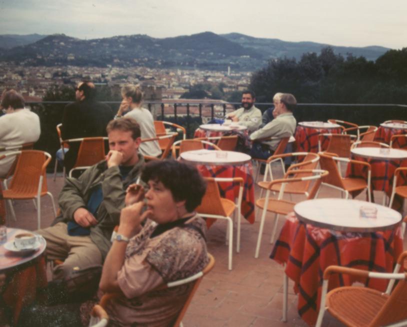 Auf der Piazza Michelangelo in Florenz