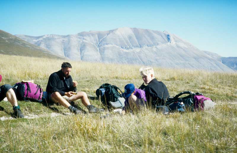 Der Monte Vettore kommt in Sicht