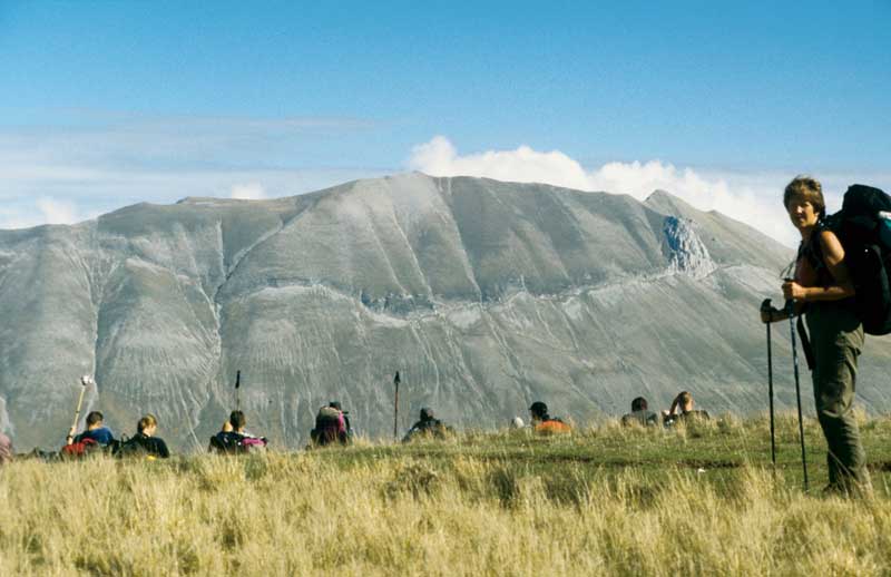 Der Monte Vettore liegt fast greifbar nahe