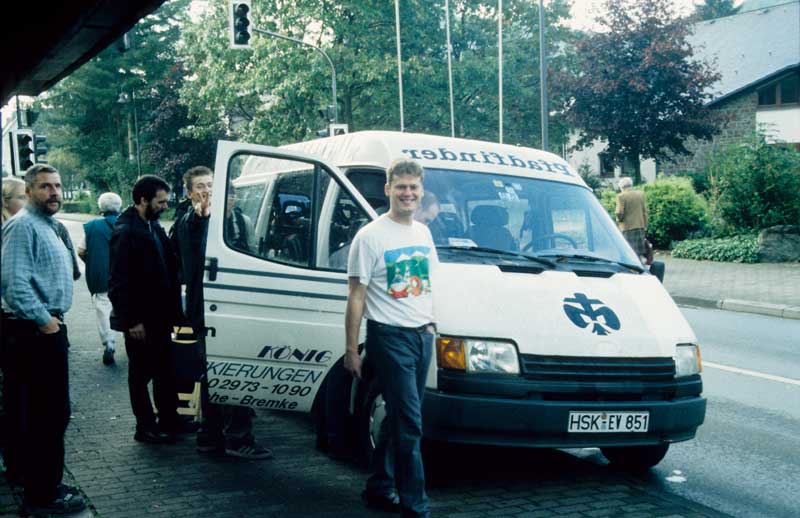 Das Transport-Team macht sich auf den Weg