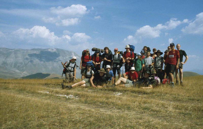 Endlich die Monti Sibillini mit dem Vettore in Sichtweite