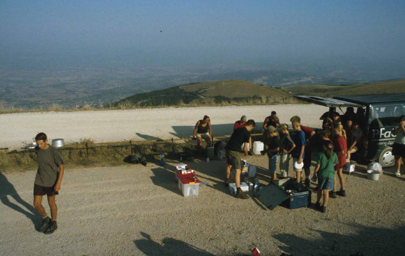 Fr�hst�ck auf dem Monte Subasio