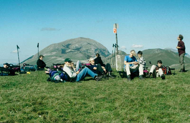 Willkommene Rast an der Cima di Filetta