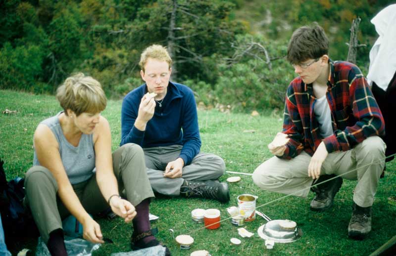 Etwas magere Trekking-Verpflegung