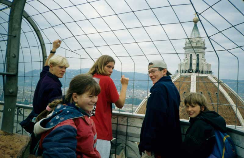 Auf dem Rathausturm von Florenz